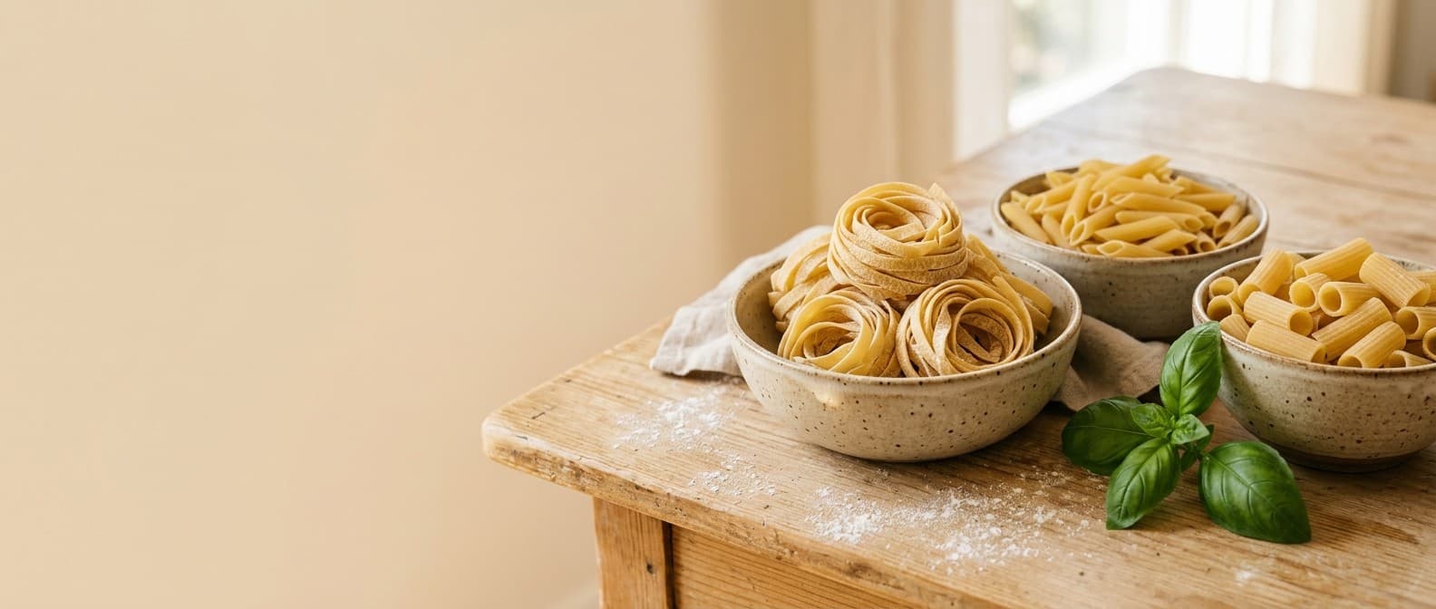 Pasta seca, surtido completo