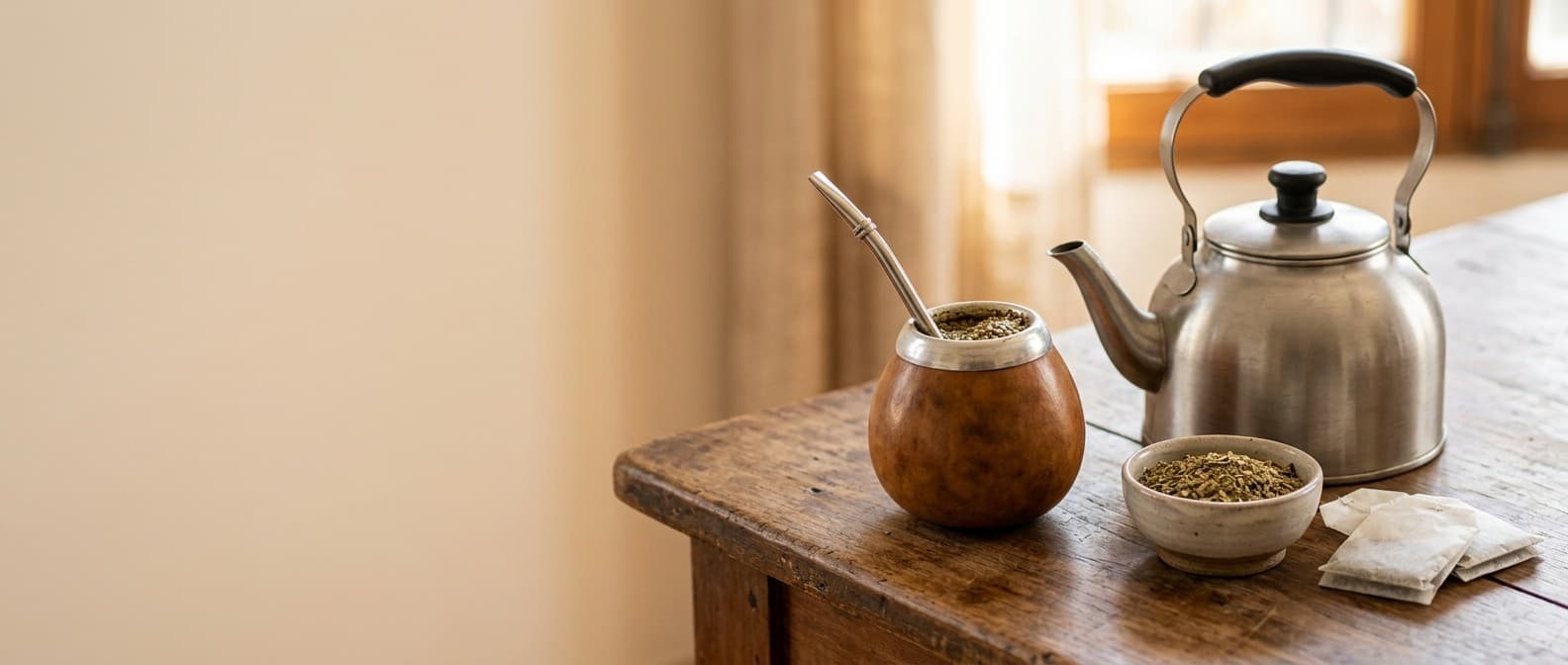 Mate y té, surtido completo