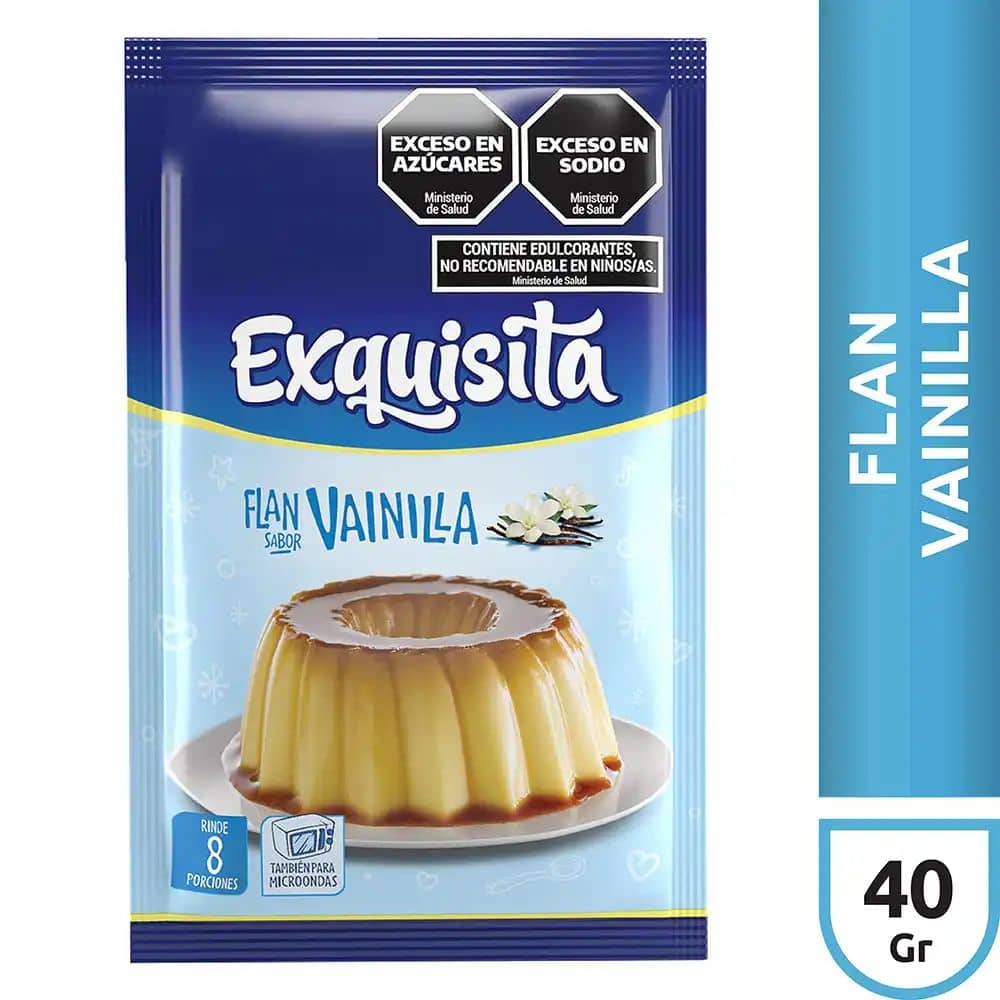 Flan Exquisita Vainilla x 40 g