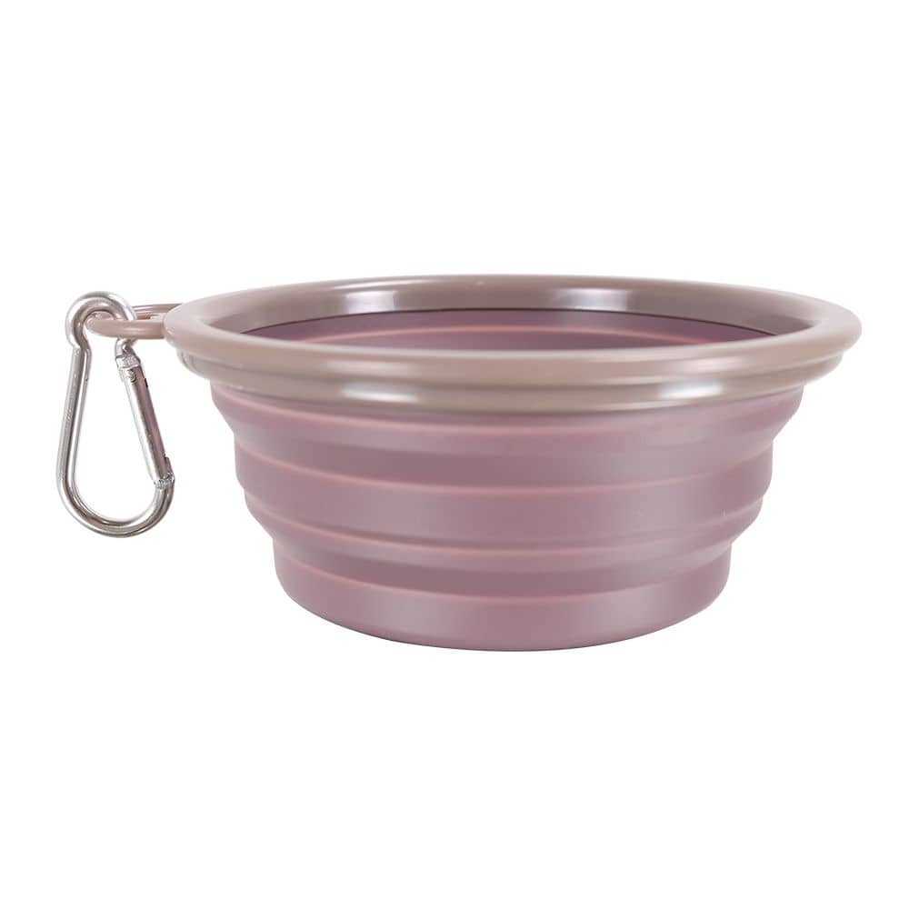 Quick Bite Collasible Travel Bowl Pink