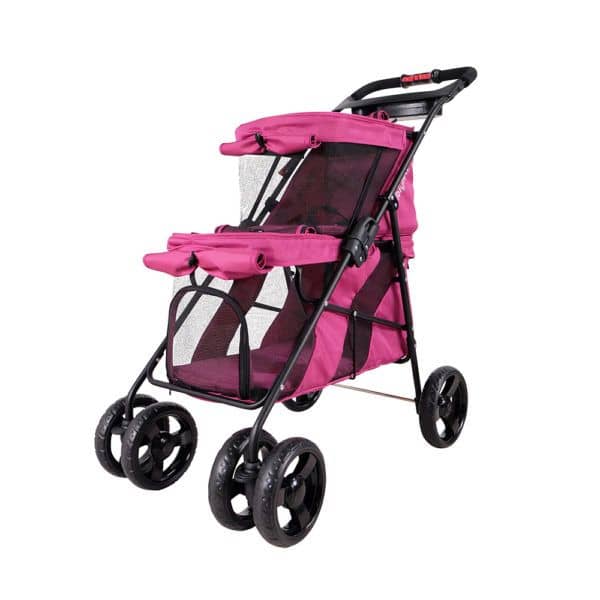 Double Decker Pet Bus - Red Violet