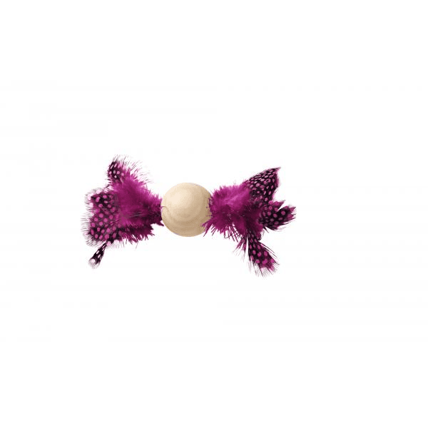 Toy Cat Wood Mala Ball Pink 4CM