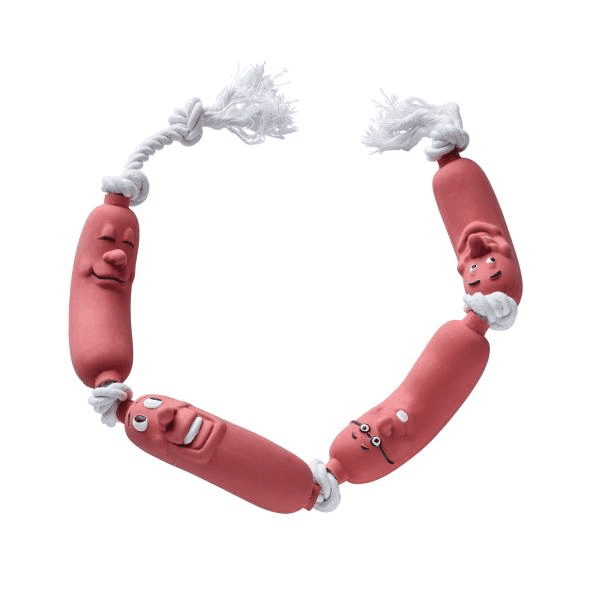 Dog Toy Sausages Brown, Approx 50 CM