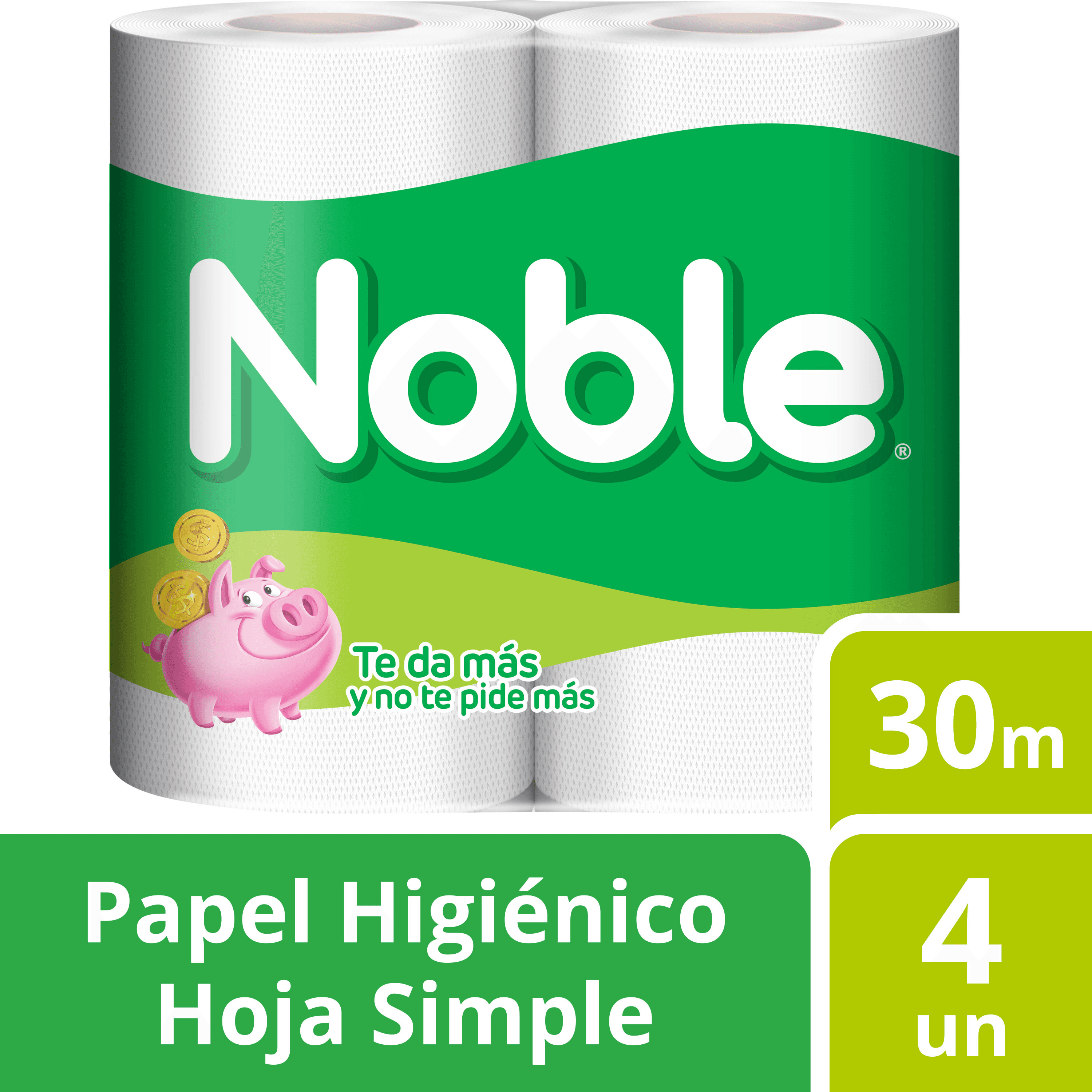 Noble Papel Higiénico x 30 m x 4 Rollos