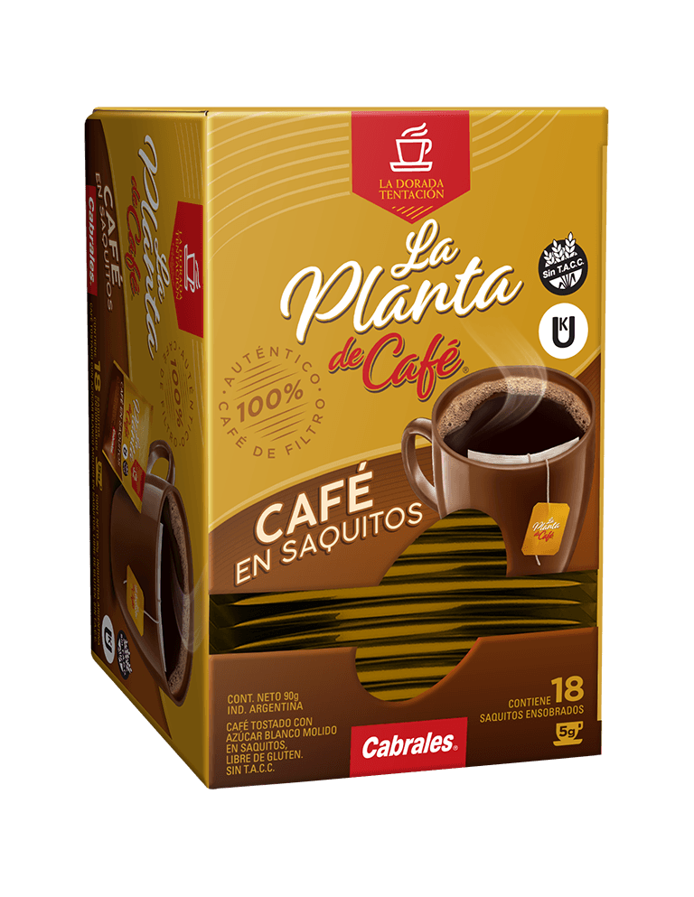La Planta de Café en Saquitos18 x saquitos x5 g