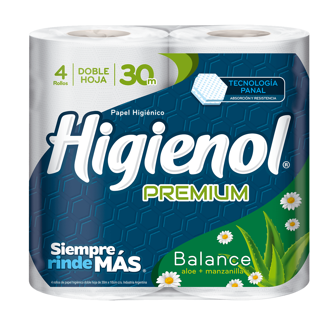 Higienol Papel Higiénico Premium x 30 m x 4 rollos