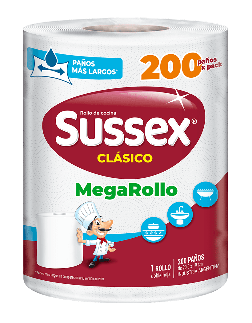 Sussex Rollo Familiar 200 Paños