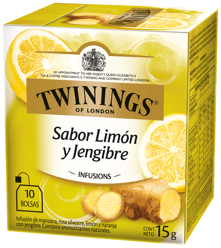 Twinings Te Limón y Jengibre x10 Saquitos