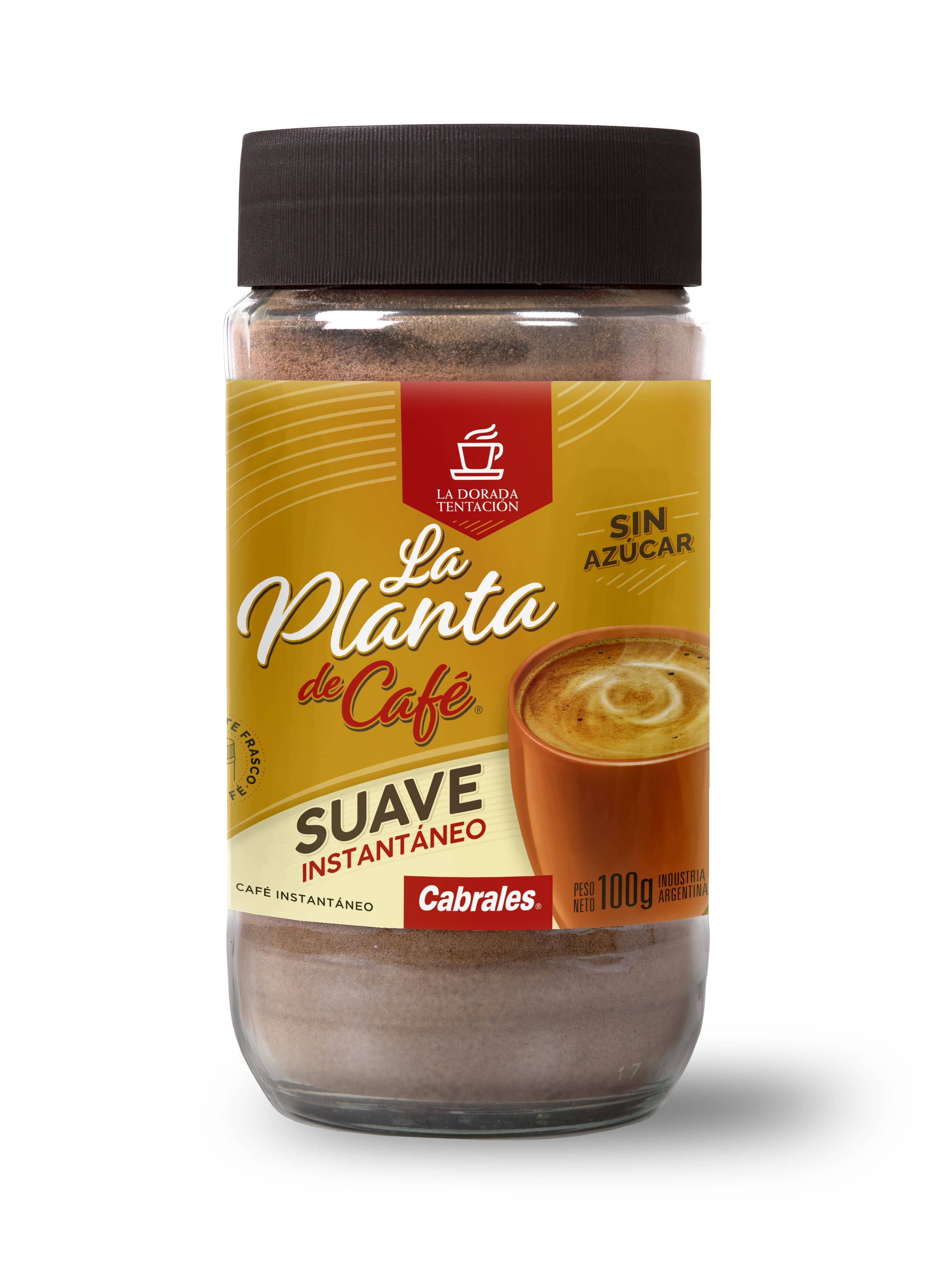 La Planta de Café Instantaneo Suave sin Azúcar x 100 g