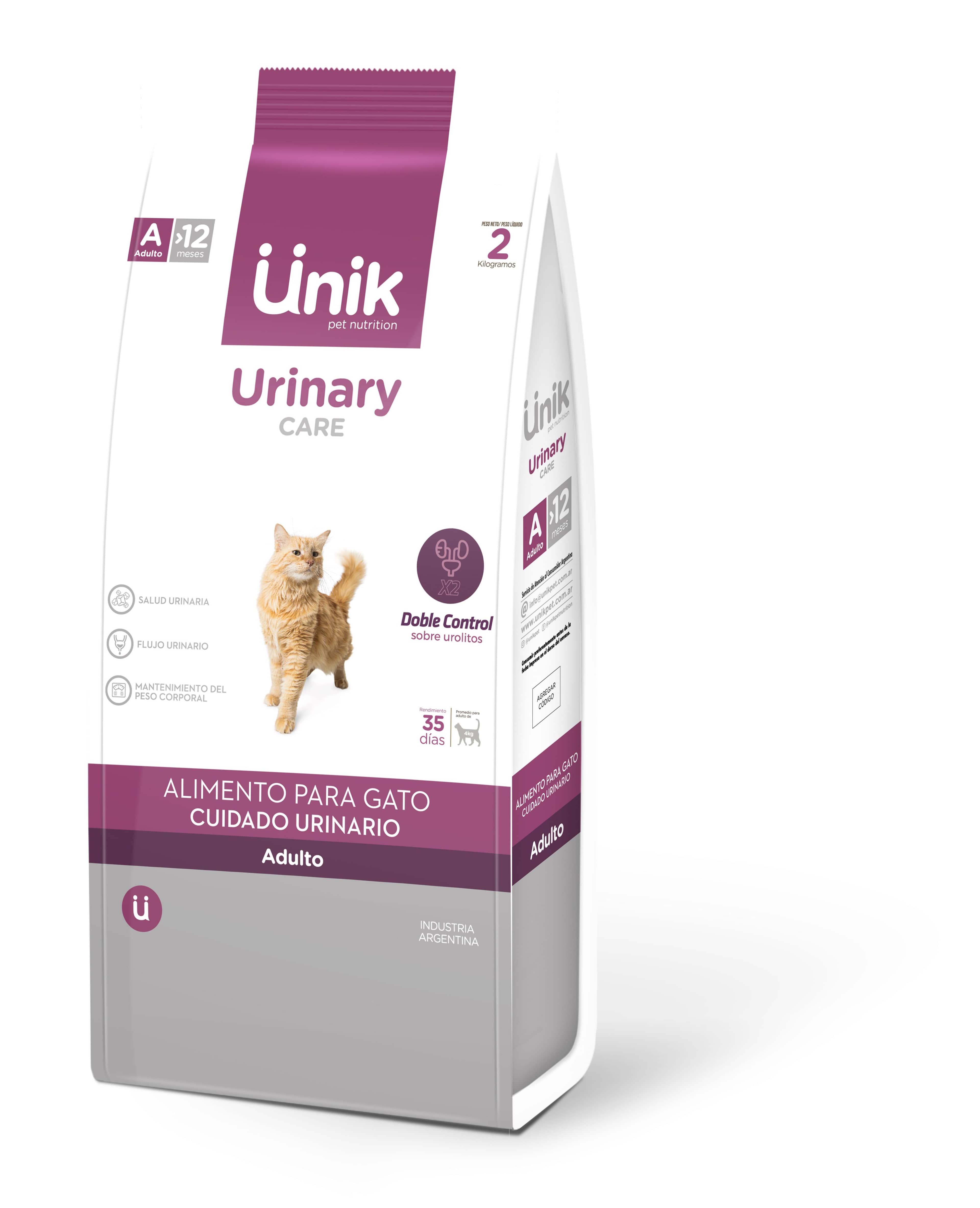 Unik Cat Adulto Urinary x 2 kg