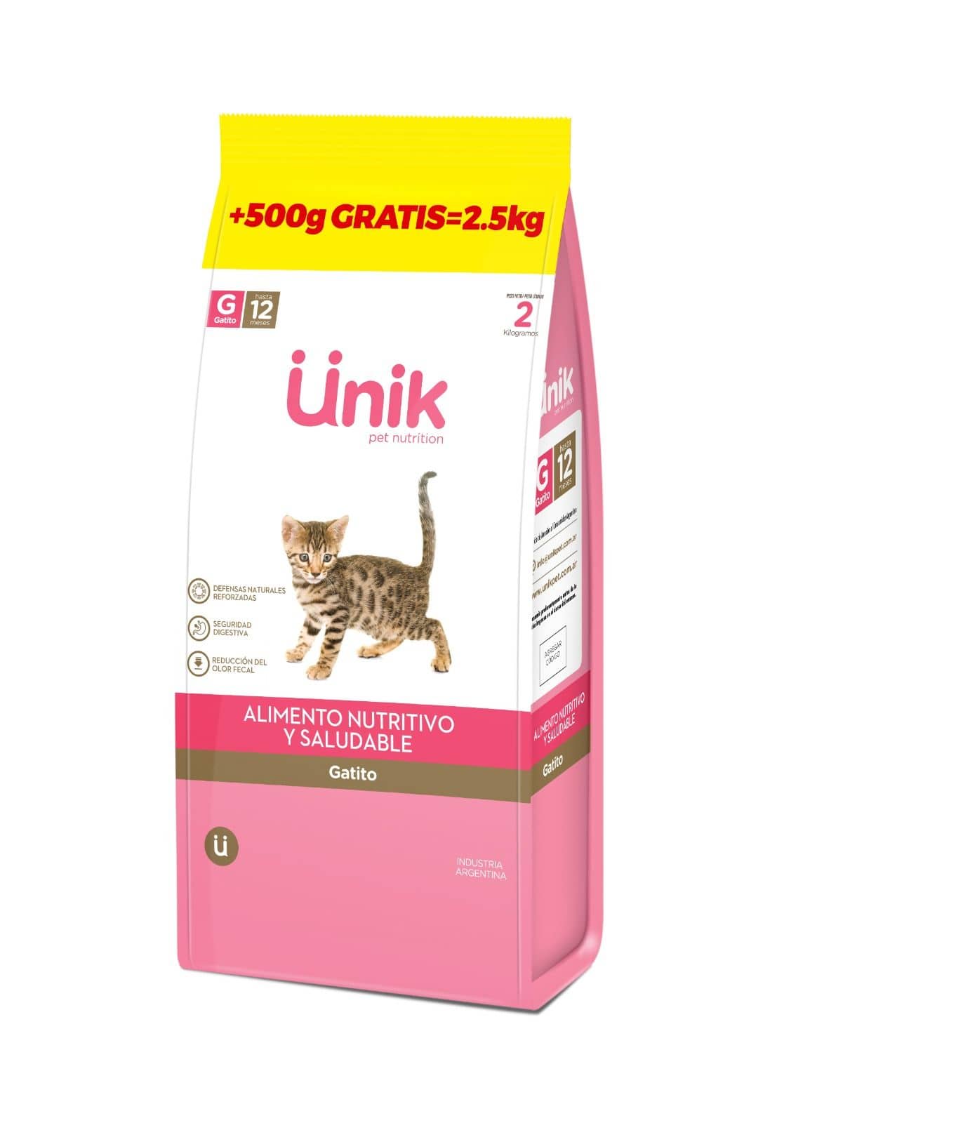 Unik Cat Gatito x 2+0,5 kg