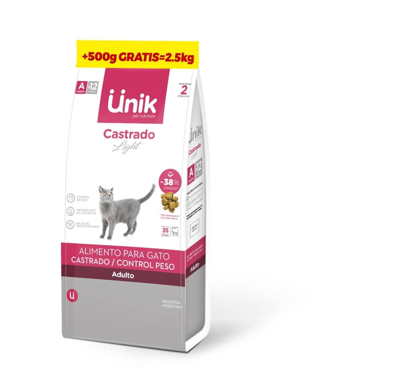 Unik Cat Adulto Castrado x 2+0,5 kg