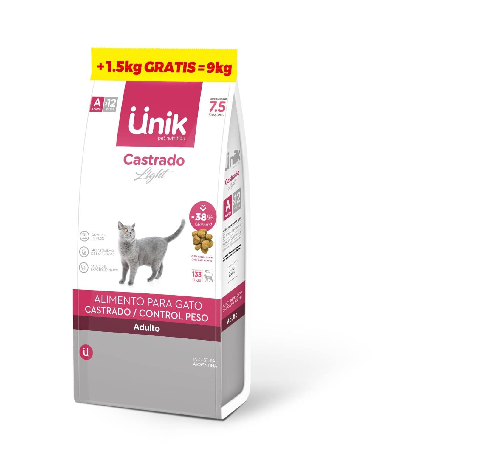 Unik Cat Adulto Castrado x 7,5+1,5 kg