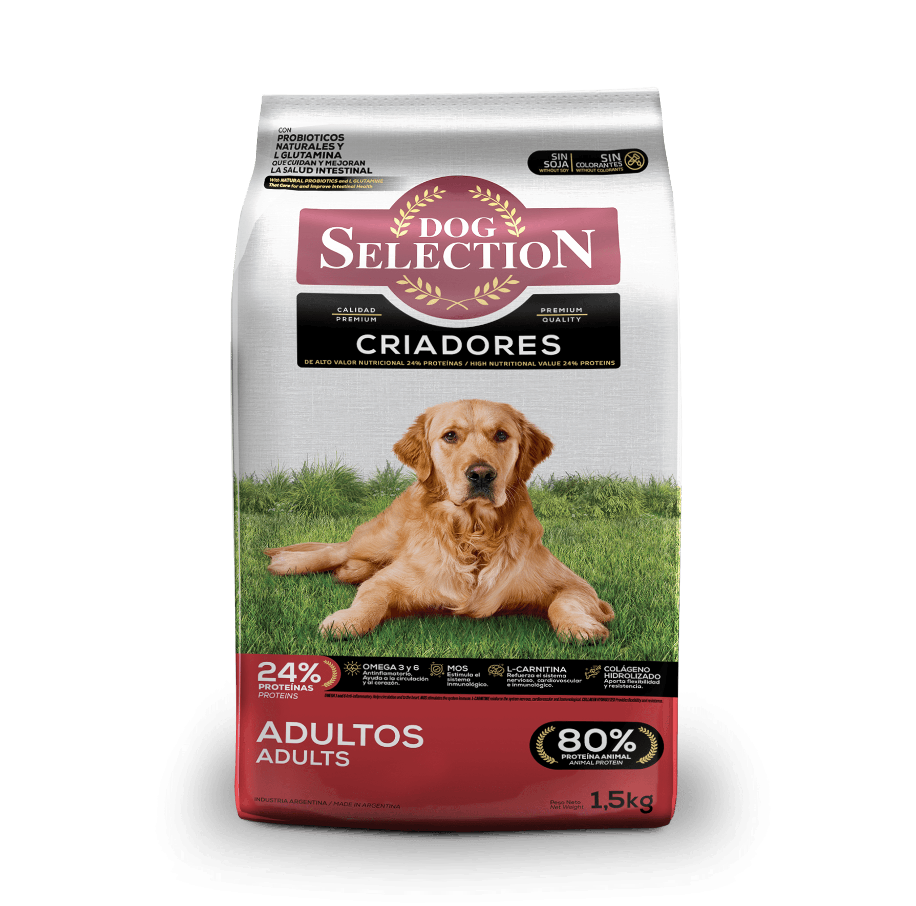 Dog Selection Criadores Adulto x 1,5 kg