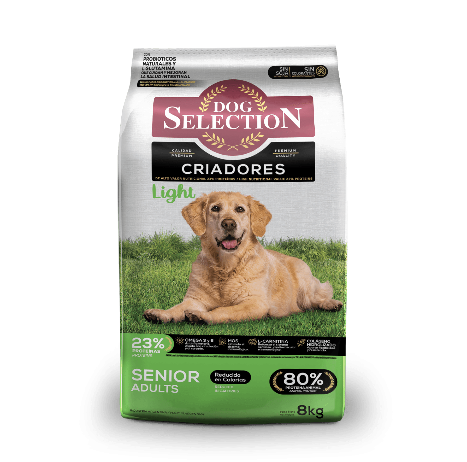 Dog Selection Criadores Adulto Light x 8 kg