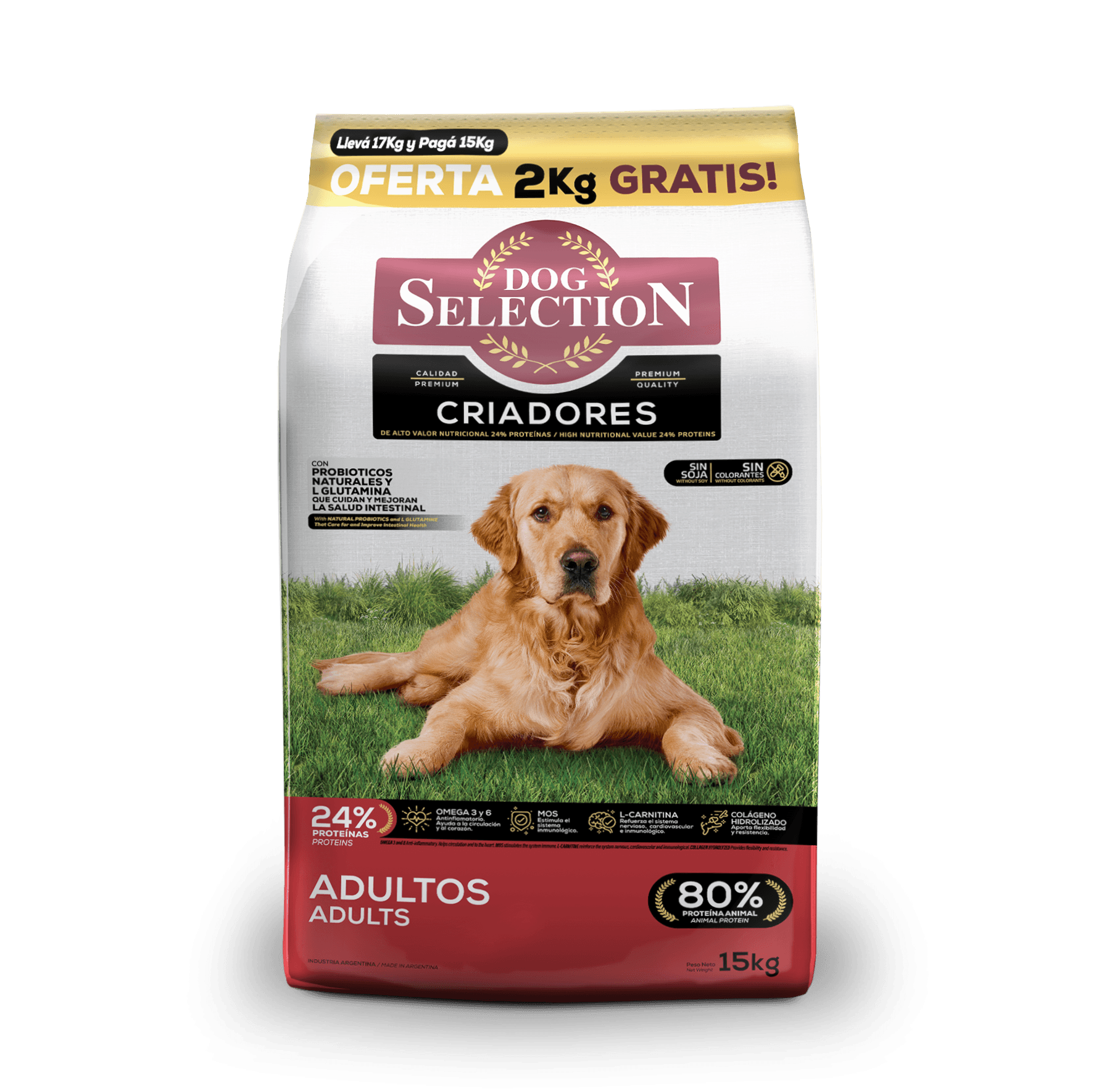 Dog Selection Criadores Adulto x 15+2 kg