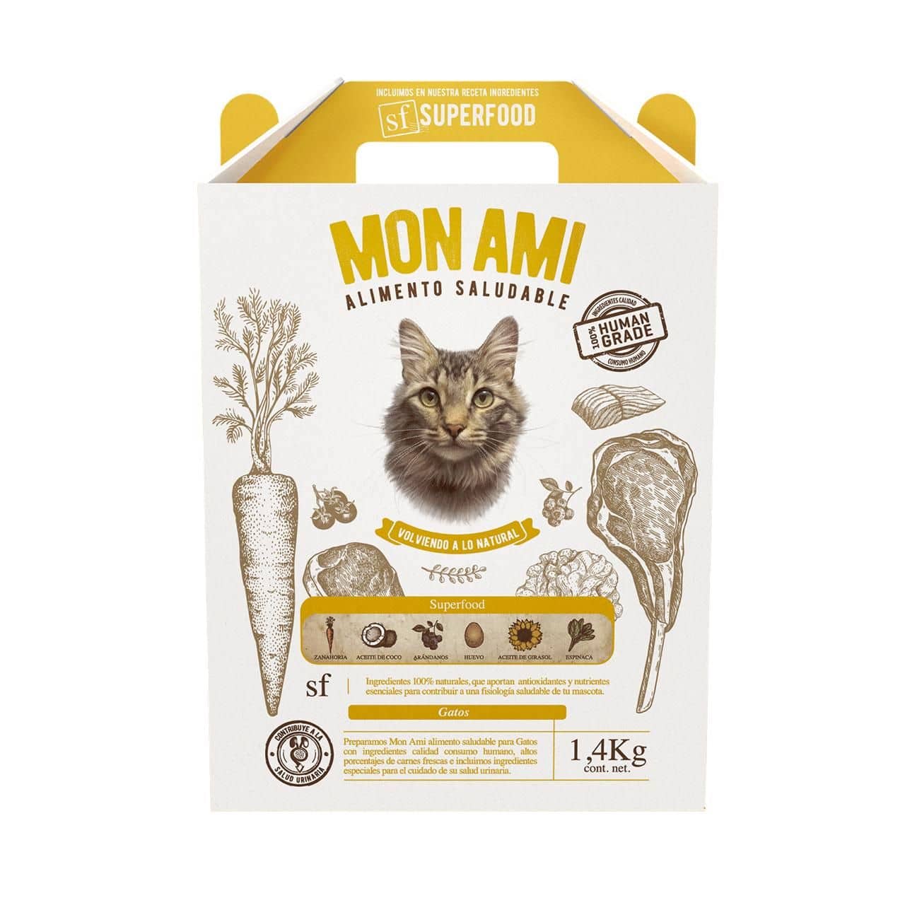 Mon Ami Human Grade Gato x 1,4 kg