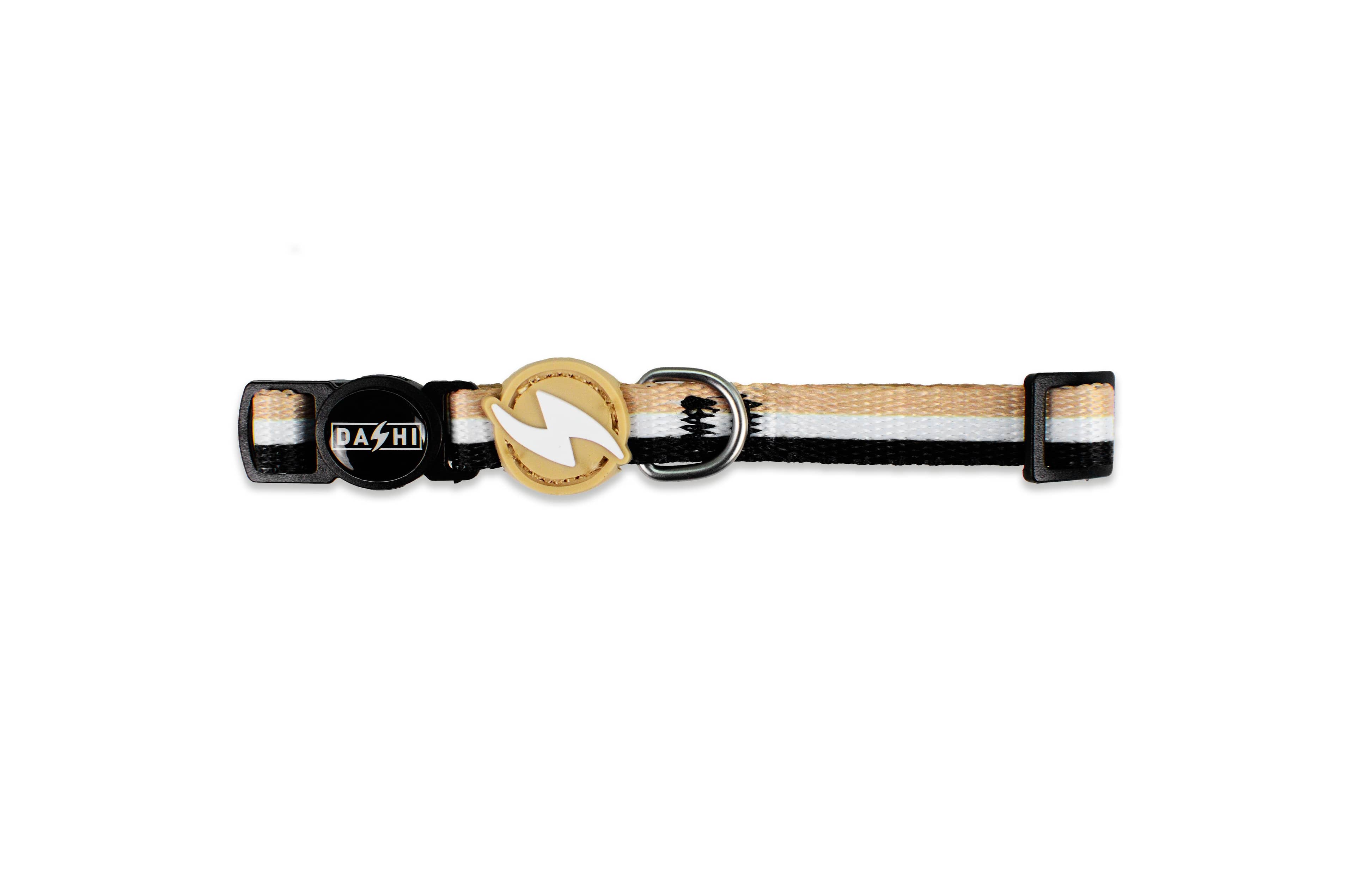 DASHI STRIPES3 BROWN & BLACK COLLAR CAT-0064
