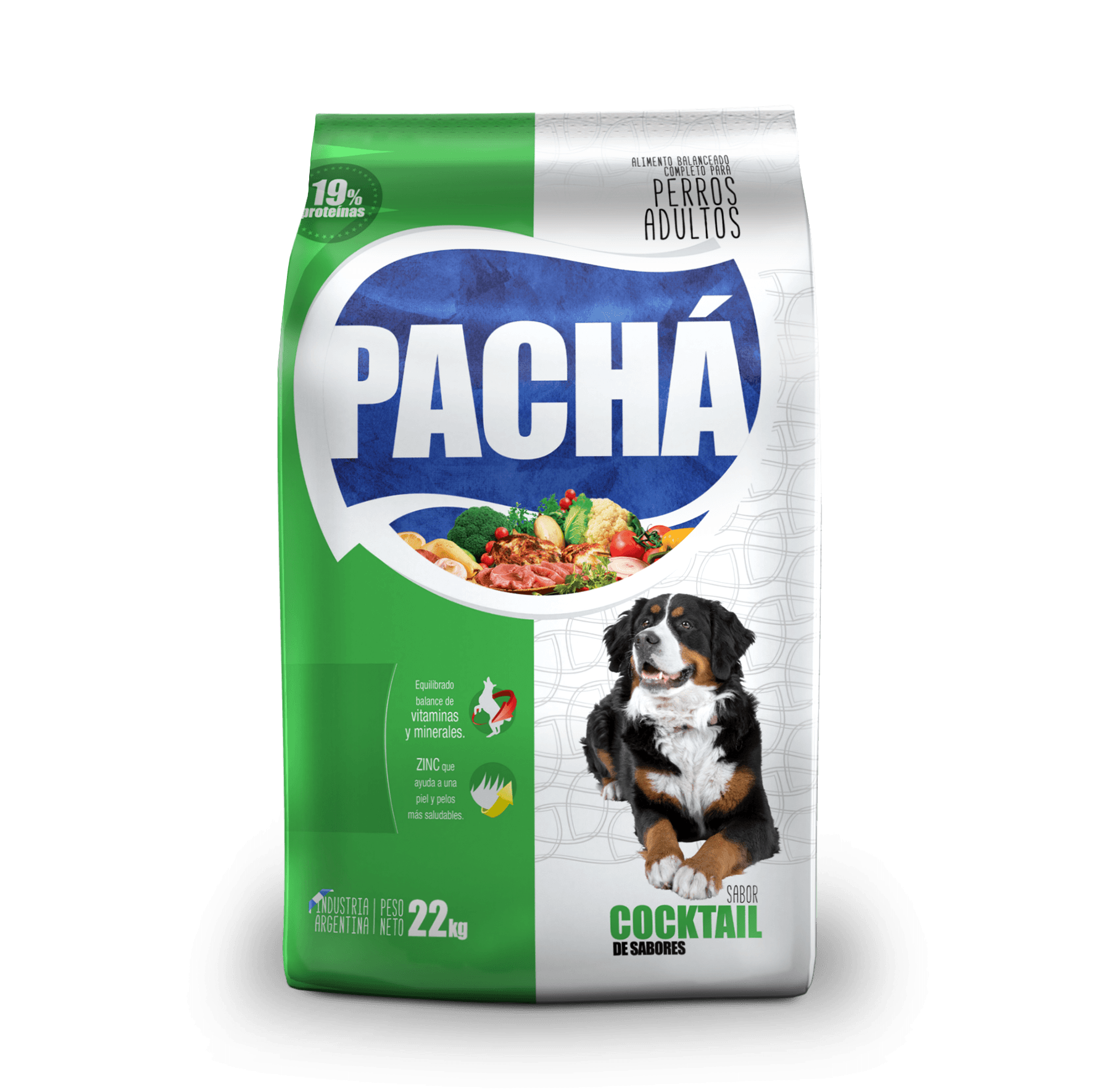 Pacha Perro Adulto Cocktail x 22 kg