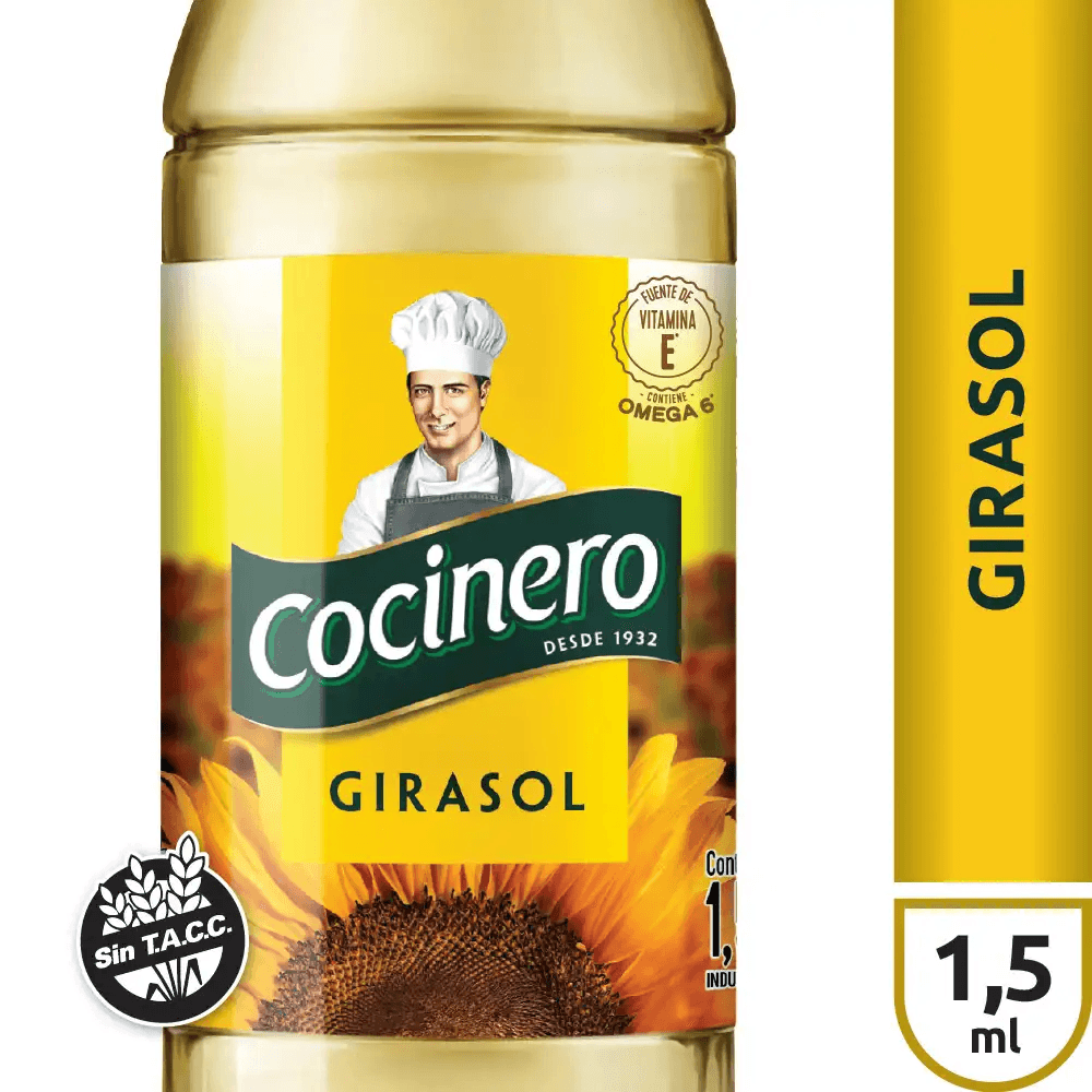 Aceite Cocinero Girasol x 1,5 l
