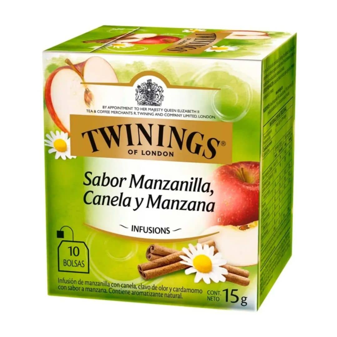 Twinings Te Manzanilla, Canela y Manzana x10 Saquitos