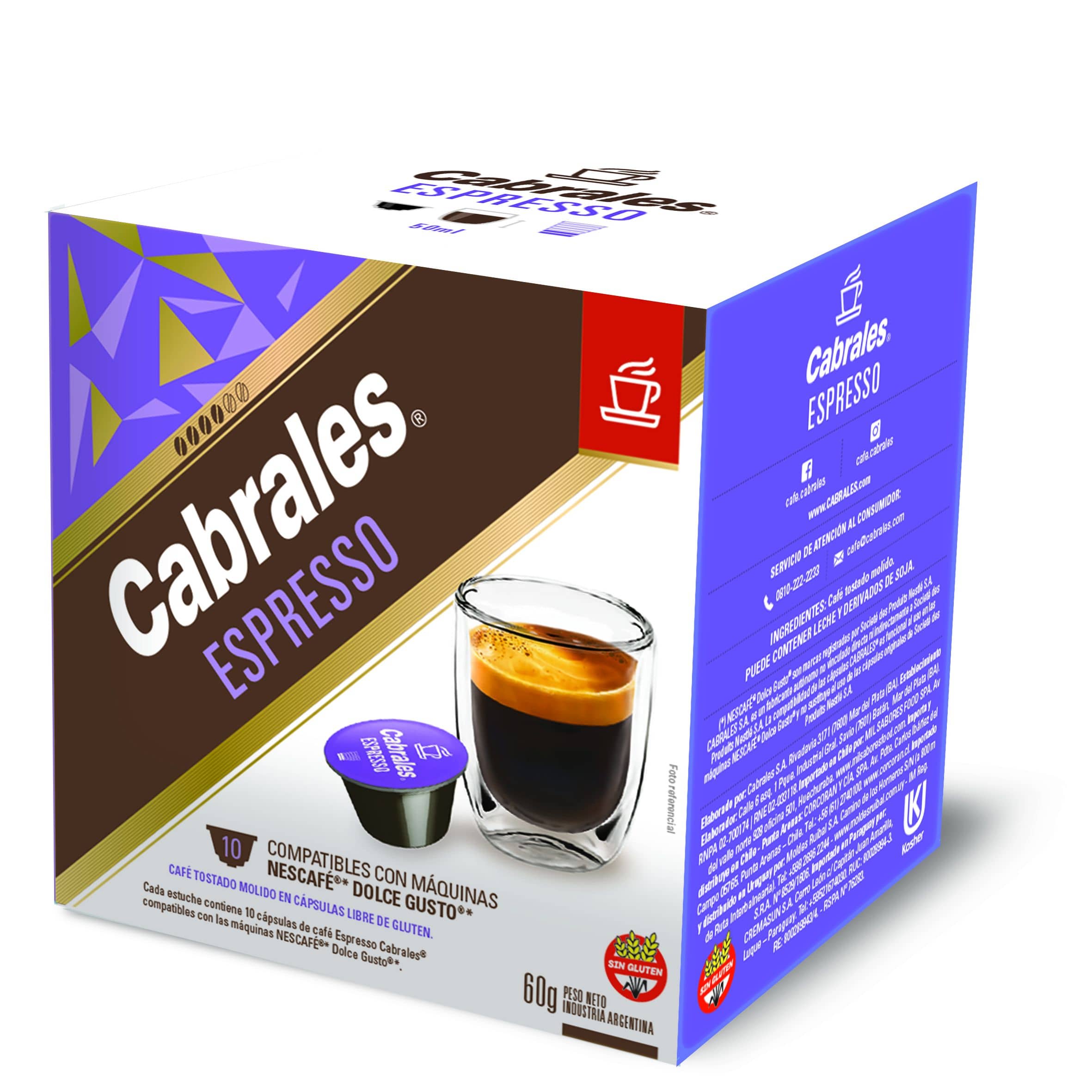 Cabrales Capsula Dolce Gusto Expresso 10 cap. x 6 g