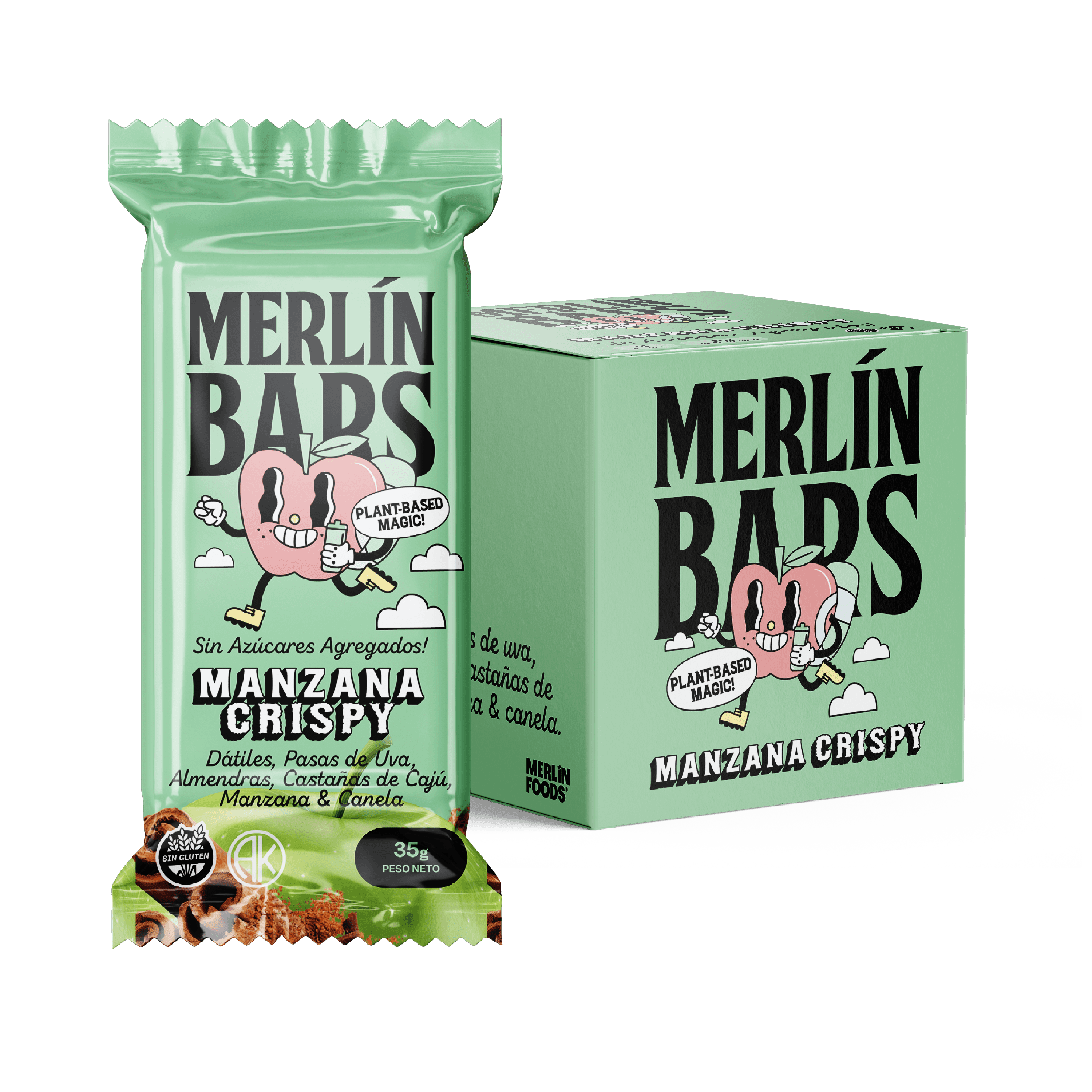 Merlin Bar - Manzana x 35 g