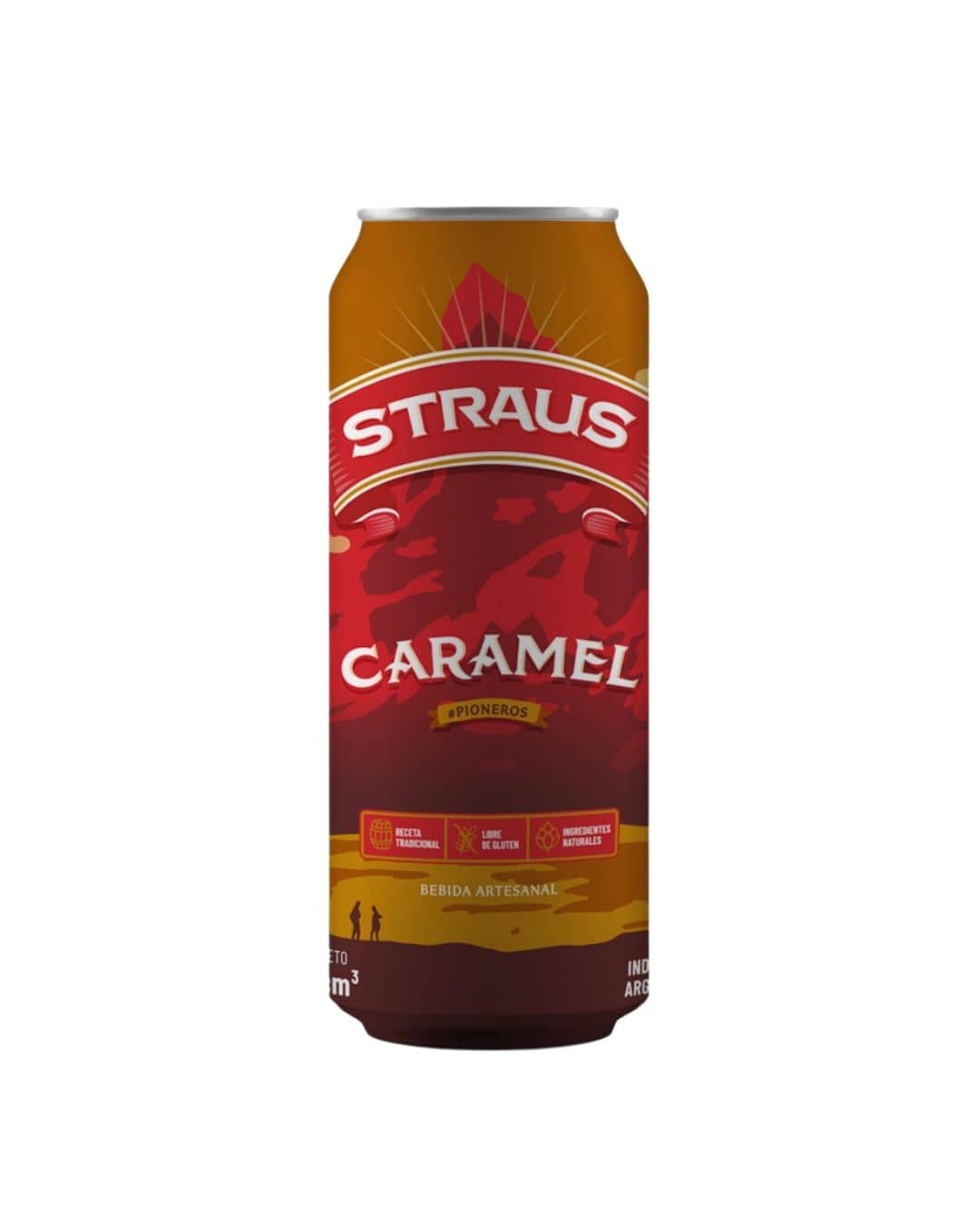 Cerveza Straus Caramel Lata x 473 cc