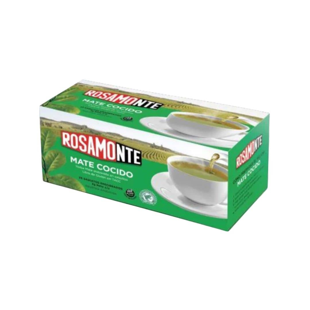 Rosamonte Mate Cocido x 25 saq s/sobre 2 g