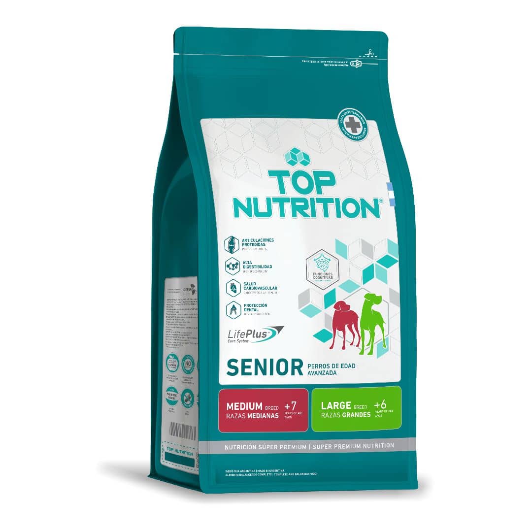 Top Nutrition - Senior Raza Mediana y Grande x 15 kg