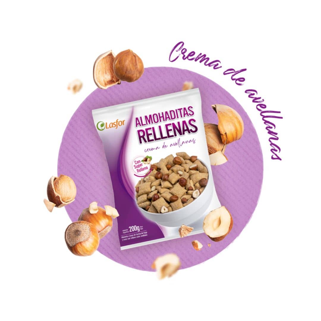 Lasfor - Almohaditas Rellenas Avellana x 200 g