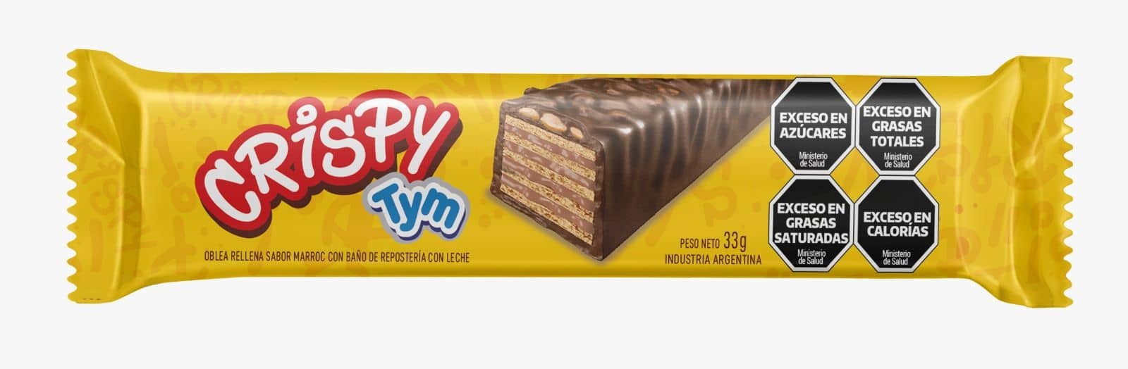 TYM - Barra Crispy Baño Semi Amargo Maní x 33 g