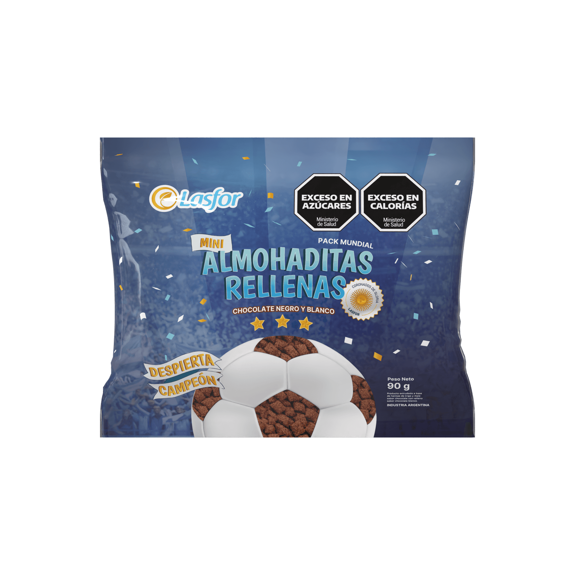 Lasfor - Mini Almohaditas Rellenas Chocolate x 90 g