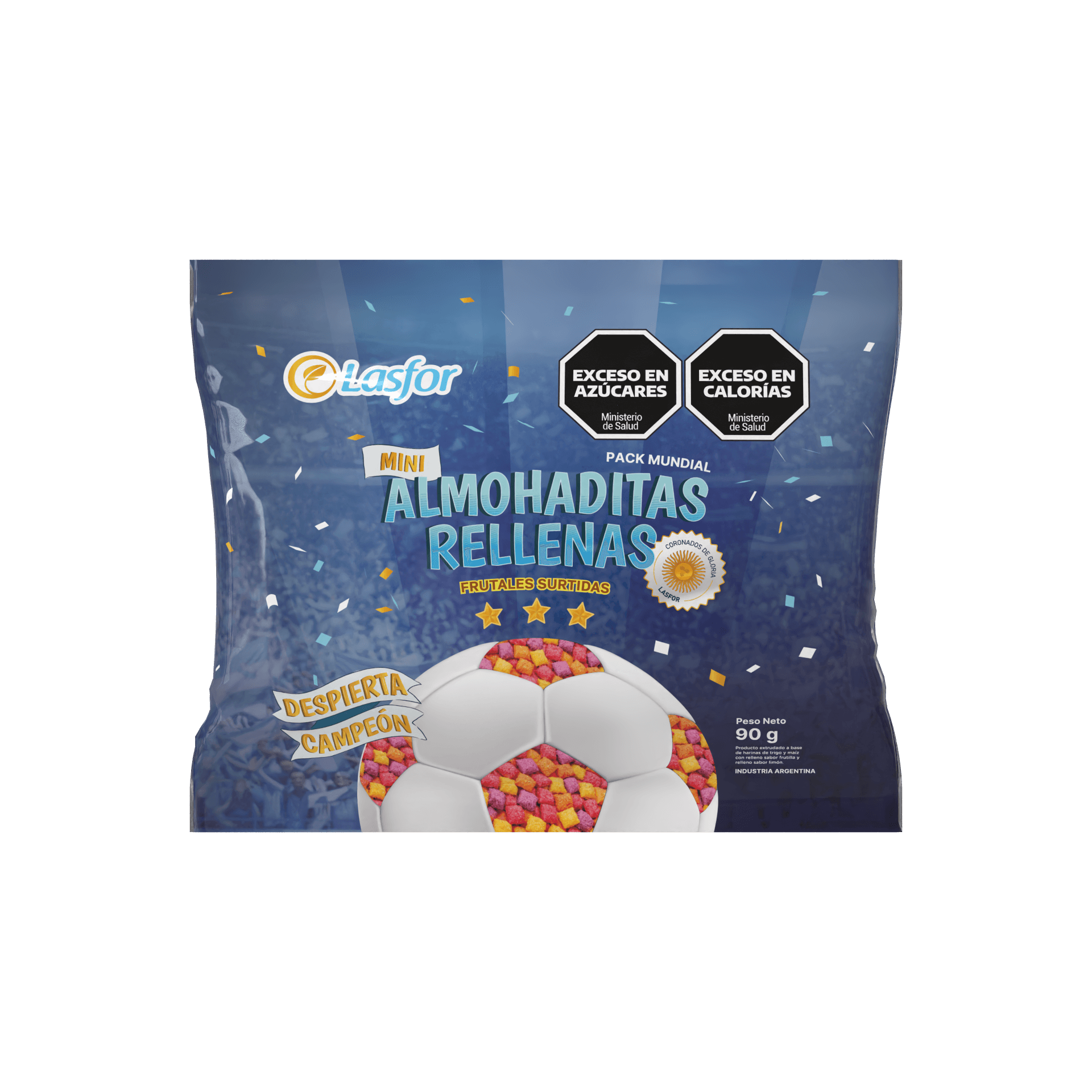 Lasfor - Mini Almohaditas Rellenas Frutillas x 90 g