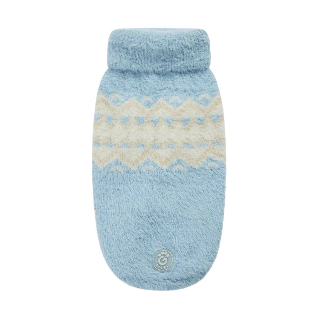 GF PET - Fuzzy Sweater - Light blue