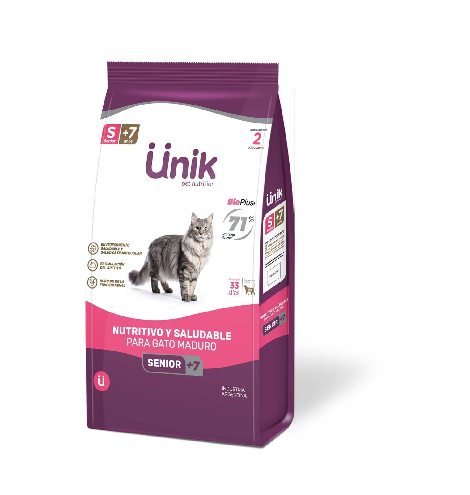Unik Cat Adulto Senior + 7 x 2 kg