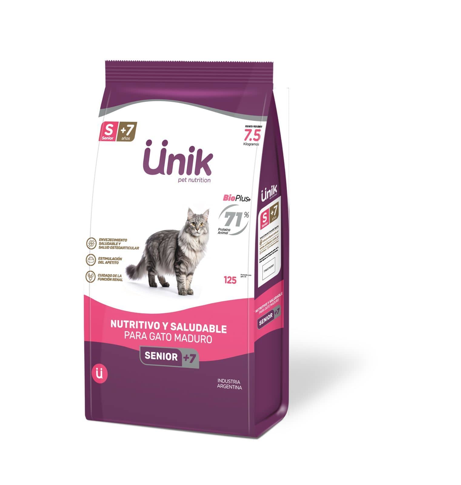 Unik Cat Adulto Senior + 7 x 7,5 kg