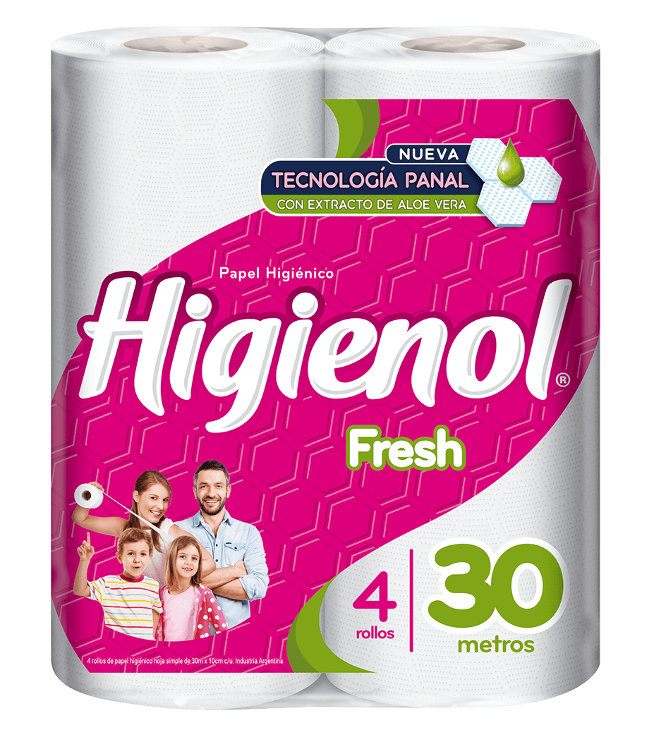 Higienol Papel Higiénico Plus x 30 m x 4 Rollos
