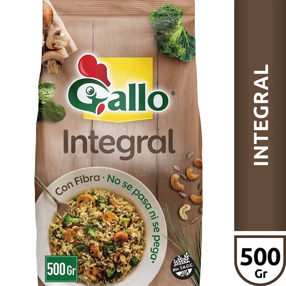 Arroz Gallo Integral Bolsa x 500 g