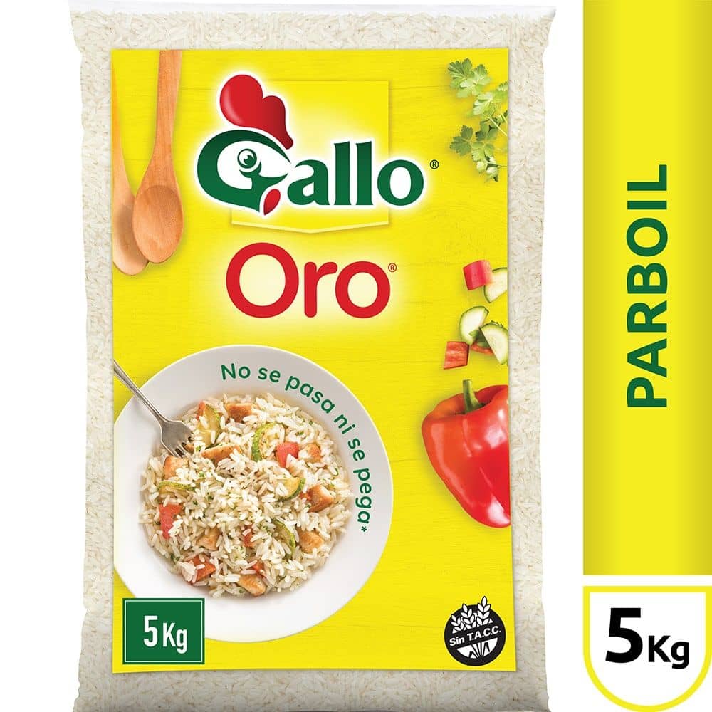 Arroz Gallo Oro Parboil x 5 kg