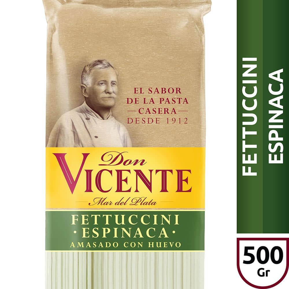 Don Vicente Fettuccini Espinaca x 500 g