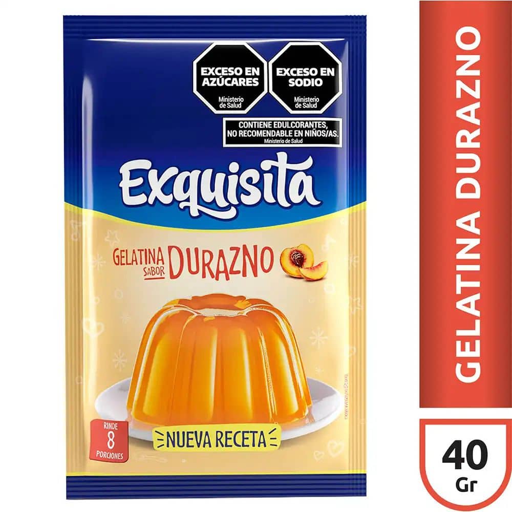 Gelatina Exquisita Durazno x 40 g