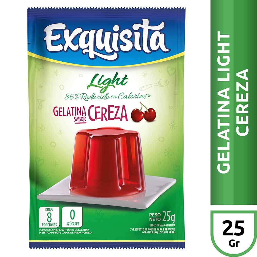 Gelatina Exquisita Ligth Cereza x 25 g