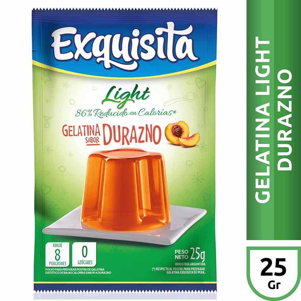 Gelatina Exquisita Ligth Durazno x 25 g