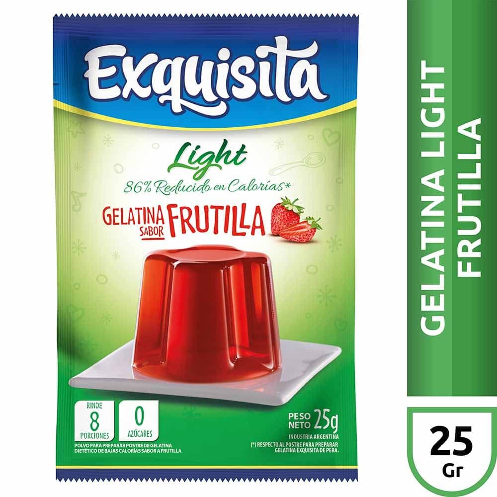 Gelatina Exquisita Ligth Frutilla x 25 g