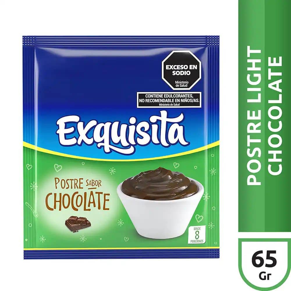 Postre Exquisita Ligth Chocolate x 65 g